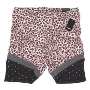 New Torrid Leopard Stars Activewear Bike Stretch Shorts Womens  Size‎ 1X